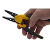 IDEAL Electrical 45-716 Kinetic Super T-Stripper - 14-24 AWG Solid, 16-26 AWG Stranded, Wire Stripper w/ Thumb Rest, Plier Nose, Slide Lock, Textured Grips