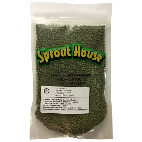 Organic Sprouting Seeds Mung Bean 1 Pound the Sprout House