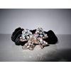 Bow shaped hair tie pony tail holder scrunchie with crystals