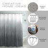 Creative Home Ideas Waffle Weave Shower Curtain Set, 70" x 72", Dark Grey Ombre 13 Piece