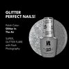 Red Carpet Manicure Fortify & Protect Silver Glitter Gel Polish for Strong, Healthy Nails - Infused with Vitamin A & Biotin - (Glitter In The Air) Led Nail Gel Color, 0.3 Fl Oz