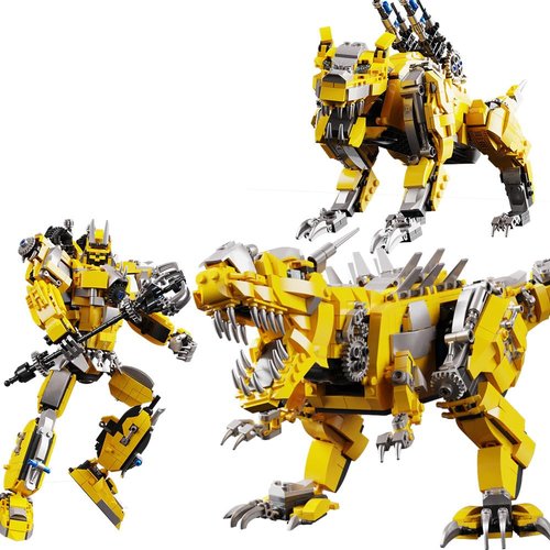 Mesiondy Dinosaur Building Kits，3 in1 STEM Educational Building Sets for Boy 6+ and Adult, Gift -Best Dinosaur Toys & Activities Kits Present（1130 Pieces）