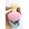 DOGO 100 Dog Teeth Cleaning Cotton Crochet Squeaky Dog Toy for Small Dogs - Pacifier