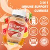 Sugar Free 9 in 1 Immune Defense Support Gummies with Vitamin D3 5000IU, Vitamin C & Zinc, Elderberry, Echinacea, Astragalus, Mullein Leaf for Boost Immune System, Power Antioxidant & Energy, 2Packs