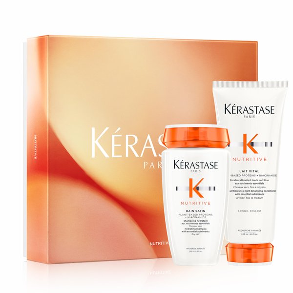Nutritive Hydrating Shampoo and Conditioner Set | Gently Cleanses & Replenishes Moisture for Soft, Shiny Hair | Smoothing and Softening | With Niacinamide