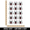 Black Widow Spider Temporary Tattoo Water Resistant Fake Body Art Set Collection - 15 2" Tattoos (1 Sheet)