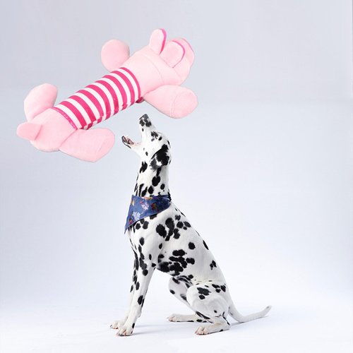 Dog Toys, Cute Striped Animal Dog Squeaky Toys Dog Stuffed Animals Chew Toy with 4 Legs Soft Durable Plush Dog Toys for Pet Dog Cat(#3)