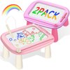 Officygnet Toddler Toys for 1 2 3 Year Old Girls, 2 Pack Magnetic Drawing Board for Kids, Doodle Board for Toddler 1-2 & 2-3, Learning Toys for Toddler Age 1-3, Christmas Birthday Gifts for Baby Girls