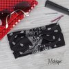 Motique Accessories Paisley Black Twist Turband Wide Headwrap Hair Band for Women