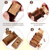 Puzzle Box 3 Pack Wooden Secret Puzzle Box with Hidden Compartment 3D Brain Teaser Magic Drawers Secret Magic Box Wooden Box Puzzle Case Difficult Puzzle Box Gift Card Puzzle Box for Adults and Kids