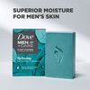 DOVE MEN + CARE Natural Essential Oil Bar Soap Relaxing Eucalyptus Oil & Cedar Oil 4 Count To Clean And Hydrate Mens Skin 4-in-1 Bar Soap For Men's Body, Hair, Face, And Shave 5oz