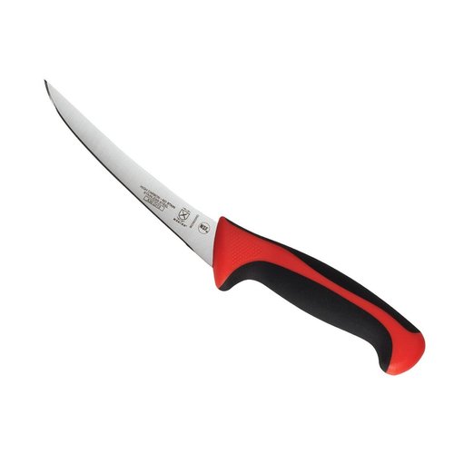 Mercer Culinary Red Millennia Colors Handle, 6" Curved Boning Knife