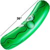 Giant Inflatable Pickle - (Pack of 3) 36-Inch-Tall Funny Pickles, Durable and Fun Pickle Party Favors, Food Decor, Novelty Gag Prank, Joke Birthday Gifts or Beach and Pool Float Toy Inflates