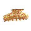 Generic Magenta red yellow gold shimmering effect hair claw clamp clip