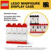Room Copenhagen LEGO Minifigure Display Case, Stackable Storage Container for Collectible Figurines, 4 Stud, Bright Red