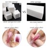 Fcozpjk 200Pcs Soft Nail Sponges for Ombre, Square Mini Nail Art Sponges, Aura Nails, Ombre Nail Brush, Gradient Nail Design Tools, Gel Polish Blending Sponge Applicator