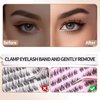 SIMER Lash Clusters DIY Eyelash Extensions 80 Clusters Lashes 3D Layered Wispy Natural Look Eyelash Clusters D Curl Reusable Fluffy Individual Lashes DIY at Home(10-16mm Mixed)