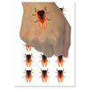 Noisy Cicada Insect Temporary Tattoo Water Resistant Fake Body Art Set Collection - 54 1" Tattoos (1 Sheet)