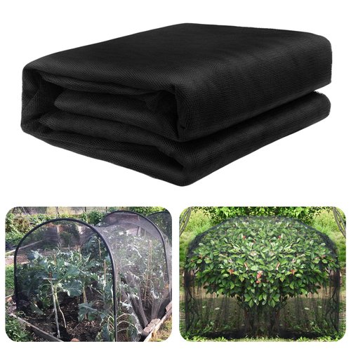 Niemro - 2Pcs Black Garden Mesh Netting for Plants，Ultra Fine Plant Protect Covers 10x10 Ft，Birds Animals Protection Mosquito Net for Vegetable Crops Plants Fruits Flowers