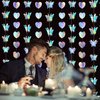 40 Feet Iridescent Party 3D Iridescent Butterfly&Heart Hanging Garlands Holographic Butterflies Love Heart Paper Garland Party Streamers for Wedding Home Decor Birthday Baby Shower Decorations