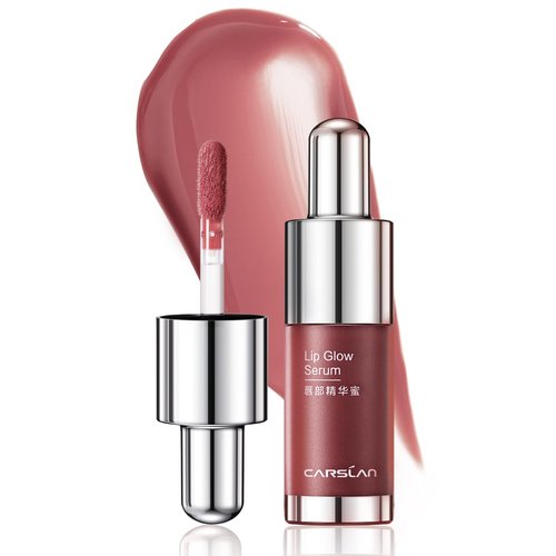 CARSLAN Hydrating Lip Gloss Serum, Moisturizing, Plunping, Shiny Lip Glow, Tinted Lip Care with Vitamin E, Crithmum Maritimum Essential oil, G106