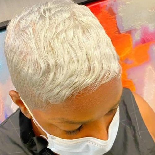 613 Blonde Pixie Cut Wig Short Wigs for Black Women Short Wavy Hair Replacement Blonde Pixie Wig ...