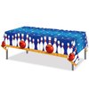 3 Pcs Bowling Disposable Tablecloth, Sports Ball Table Cover Party Tablecloth, Bowling Birthday Party Decoration Beach Plastic Table Cover, 54 x 87 inches