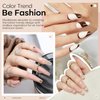 modelones Nude Gel Nail Polish Set -6 Colors Neutral Milky White Pink Brown Gel Polish Kit Skin Tones Soak Off Gel Nail Kit Manicure DIY at Home Nail Art Salon Gift