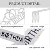 CAVETEE Birthday Crowns for Women Its My Birthday Sash and Crown for Women Birthday Crown Adult Woman Set Birthday Decorations for Party Birthday Gifts (Silver)