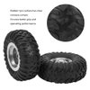 RC Car Tire, RC Metal Rubber Tire Tyre Upgrade Replacement Car model accessories for MN90 91 99 99S 1/12 RC Car Crawler Model toys (Silver)