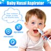 Baby Nasal Aspirator Mouth Suction Nasal Congestion Relief with 2 Silicone Tips with Nose Cleaning Tweezer