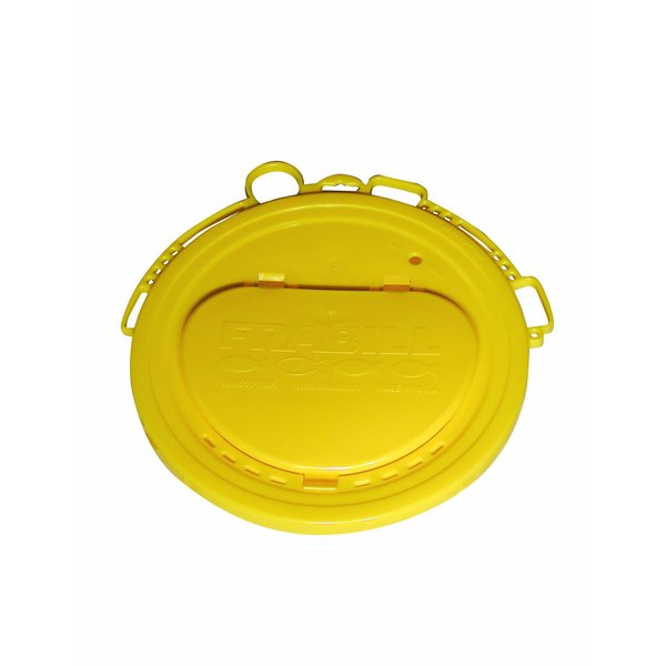 Frabill Deluxe Bucket Lid | Snap-On Lid with Accessory Slots for Premium Organization and Ease of Access to Bait and Gear