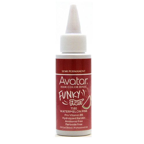 Avatar Funky Fruit Semi-permanent Hair Color Rinse 2.8 oz Watermelon Pink