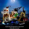 DALDED LED Lighting Kit for Lego Pirates Eldorado Fortress Building, LED Light Compatible with Lego 10320 Building Block Models (Not Include Lego Set)