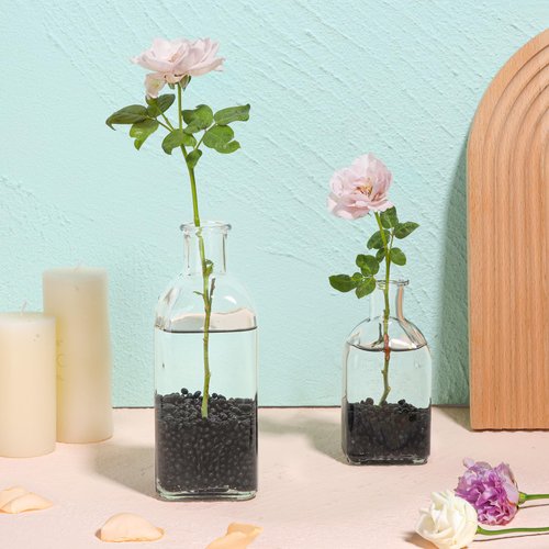 T4U Tumbled Chips Stones Crushed Black Gravels 2 LB, Irregular Shaped Natural Rock Pebbles, DIY Polished Rocks for Potted Plant, Bonsai, Vase Fillers Aquarium Decoration, Aquarium Gravel Rocks