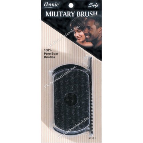 Soft Mini Wave Brush #2121-100% Pure Boar Bristles. - With 4.8" Pocket Comb, Soft Bristles, 100% Natural Boar Bristles, Includes Comb