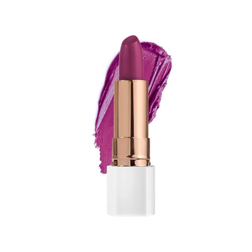 FLOWER BEAUTY Petal Pout Lipstick Nourishing & Highly Pigmented Lip Color with Antioxidants (Dahlia Desire - Cream) (Pack of 1)