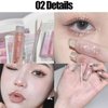 Bekoeen Korean Glitter Eyeshadow Eyeliner,Bling Long Lasting liquid Eye Shadow,Waterproof korean Eye MakeUp,Pigmented Glitter for Eye Make Up Set (05)
