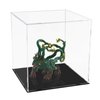 A+ DESIGN Clear Acrylic Display Case Assemble Collectibles Box Alternative Glass Case for Display Action Figures Home Storage & Organizing Toys (3x3x3 inch; 7.5x7.5x7.5 cm)