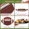 RGQSUN 60 Pcs Football Paper Plates 9.4 inch Football Party Plates, Football Shaped Disposable Paper Plates for Party, Super Bowl Party Supplies and Sports Game Birthday Decorations