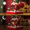 BrickBounty 714 Pcs Christmas Apple House Building Blocks Set with LED Lights & Transparent Display Box, Christmas-Toys Christmas-Tabletop-Decorations for Both Kids and Adults