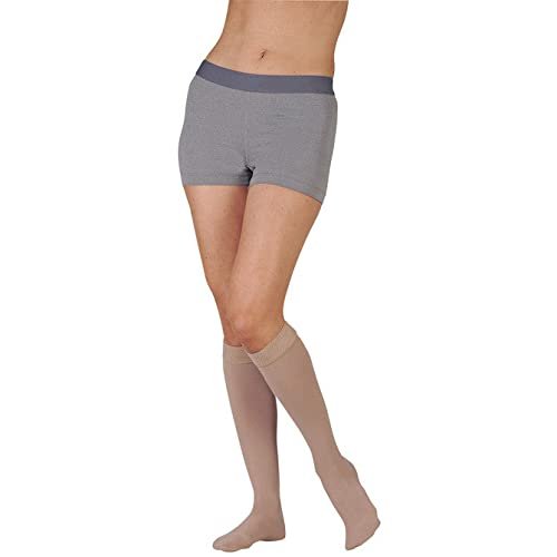 30-40 mmHg Juzo Dynamic (Varin) AD-N Compression Stockings. Knee High. Max. Short. Closed Toe. 5cm Silicone Grip., Size:III