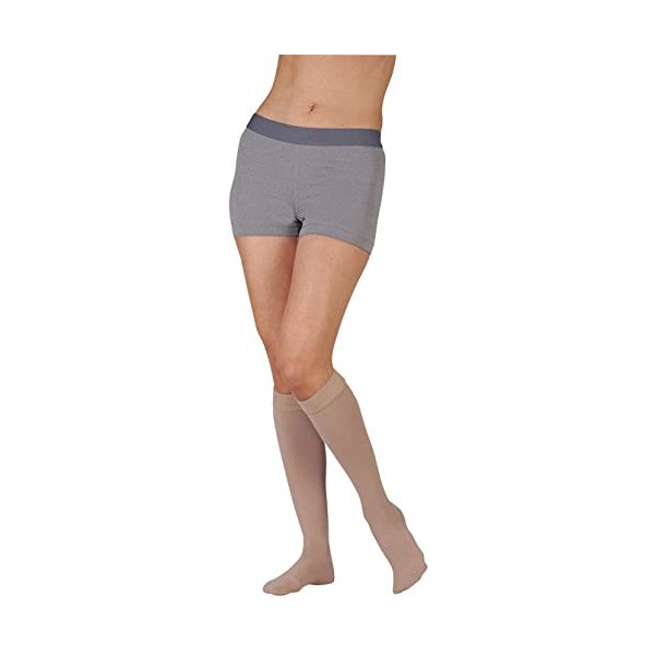 30-40 mmHg Juzo Dynamic (Varin) AD-N Compression Stockings. Knee High. Max. Short. Closed Toe. 5cm Silicone Grip., Size:III