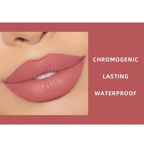 MYUANGO Matte Liquid Lipstick, Matte Finish Hydrating Lipstick, High Impact with Moisturizing Velvety Formula, Lip Color Makeup Creamy Smudge Proof (03#)