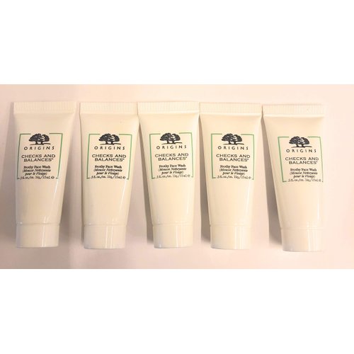 Origins Check and Balance Frothy Face Wash 15ml/ 0.5 oz x 5 pc lot = 75 ml / 2.5 oz
