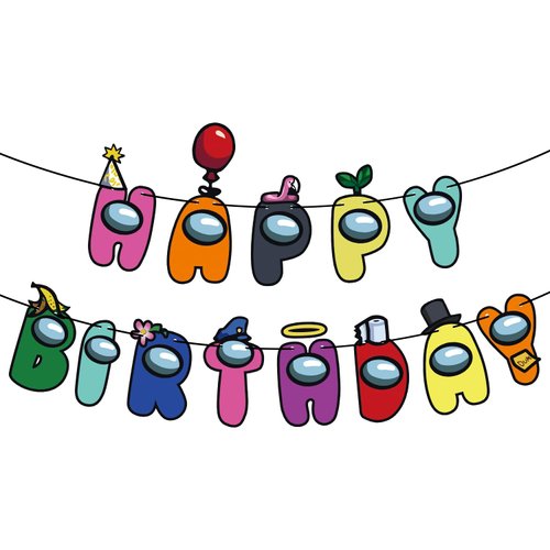 Game Theme Happy Birthday Banner For Kids Boys Game Fans Birthday Party Favors Backdrop Space Astronaut Gamer 9th 10th 12th 16th Birthday Decorations for Boys Girls