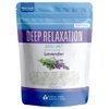 Deep Relaxation Bath Salt 32 Ounces Epsom Salt with Natural Lavender Essential Oil Plus Vitamin C in BPA Free Pouch with Easy Press-Lock Seal