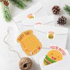 REWIDPARTY Cute Hamburger Party Invitation Cards with Envelopes & Stickers（Set of 15） Shaped Fill-in Invitations Party Supplies Favors for Birthday Baby Shower Party Celebration Cards for Kids Teens