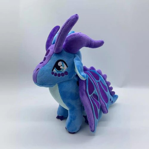 EASELR Wings of Fire Dragon Plush Toy Rainwing Dragon Stuffed Animals Pterosaur Plush Flying Dragon Pillow Plushies Gifts for Fans Kids Boys Girls (Silkwing)