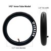 1PZ T18-X02 12 1/2"x2 1/4" (12.5x2.25) Inner Tube for Razor Pocket Mod Bella Chrissy Hannah Montana Electric Scooters Razor MX125 Dirt Rocket Replacement Inner Tube with TR87 Bent Valve Stem